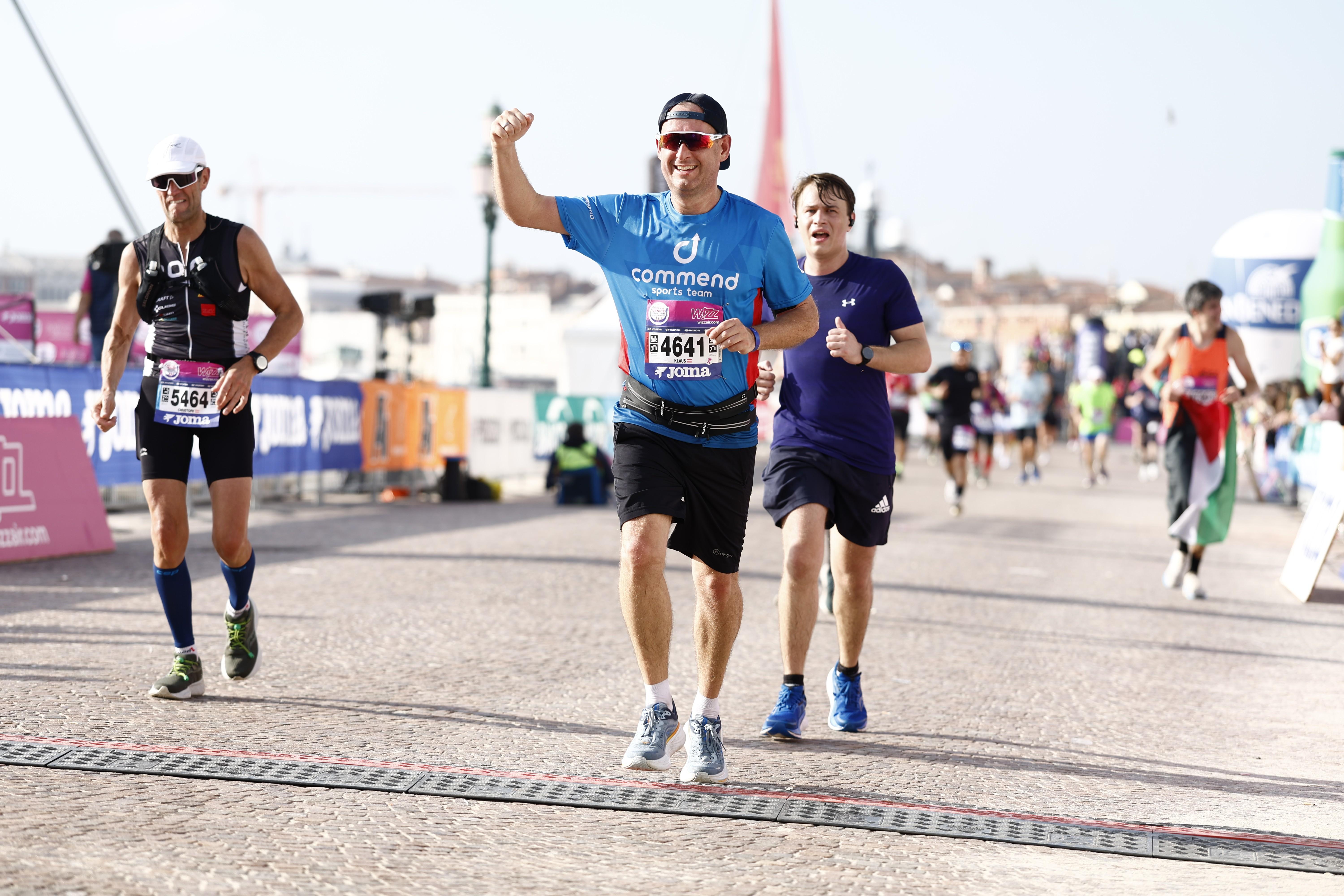 Crossing the finish line