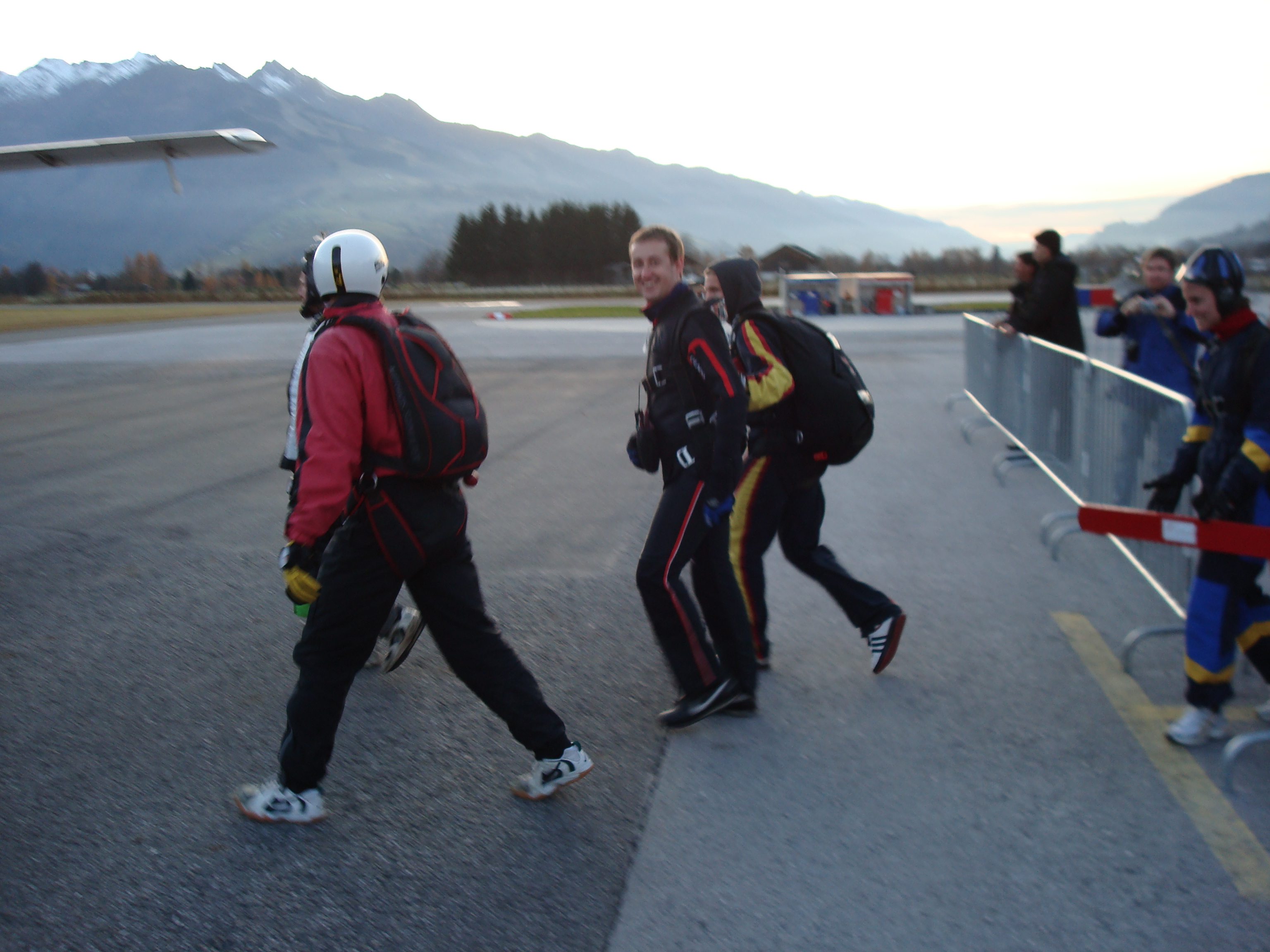 Back on the ground after the jump